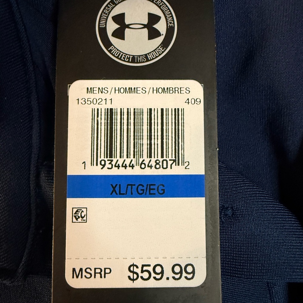 Under Armour Men's XL The Play Off Colorblock Polo Shirt HeatGear Top new nwt - Picture 10 of 12